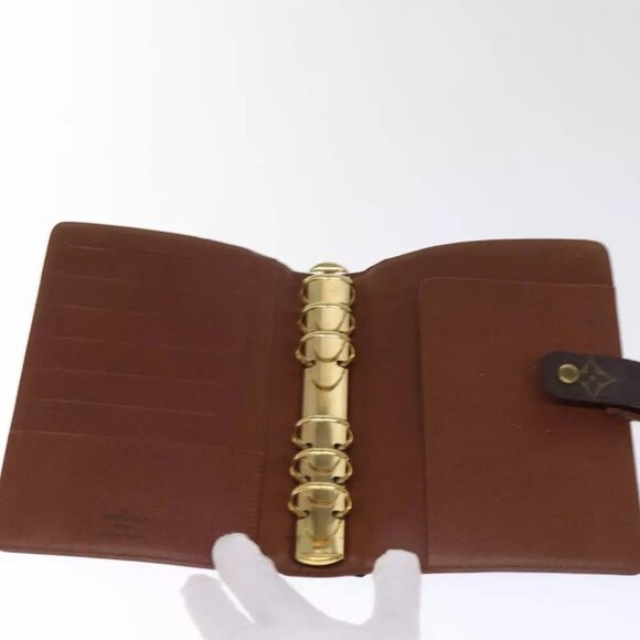 LOUIS VUITTON Monogram Agenda MM Day Planner Cover R20105 LV Auth 75037 - Picture 14 of 15